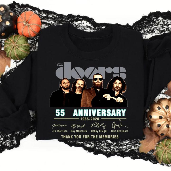 Doors 55 Anniversary 1965 2020 Signature Thank You For The Memories t-shirt sweatshirt