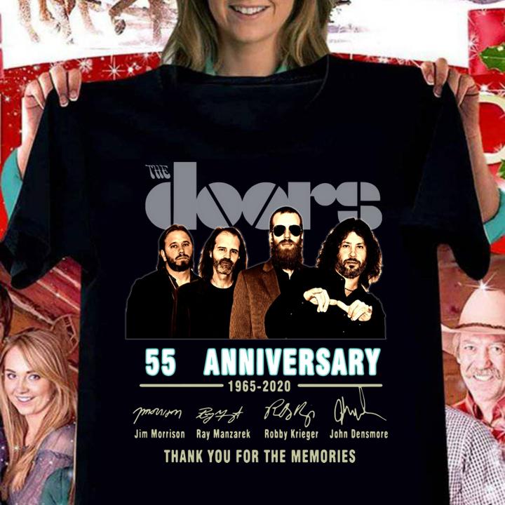 Doors 55 Anniversary 1965 2020 Signature Thank You For The Memories t-shirt woman shirt