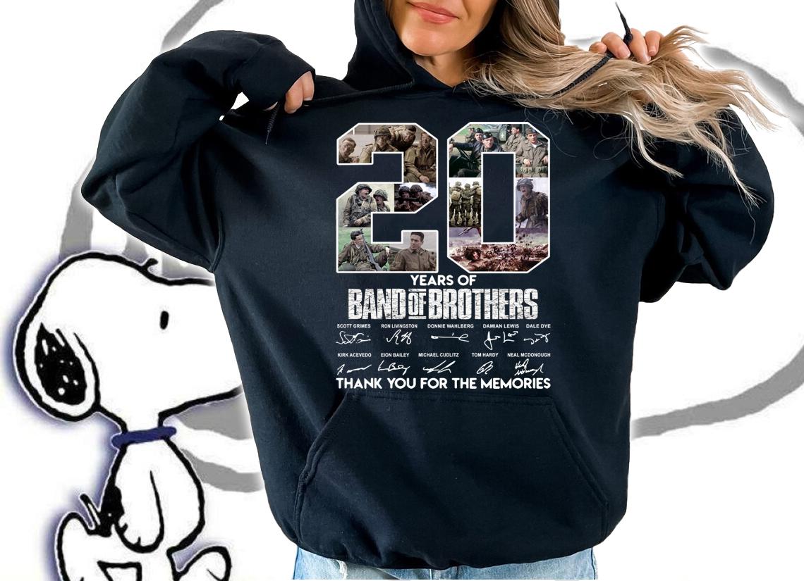 20 Years Of Band Of Brothers Thank You For The Memories t-shirt hoodie
