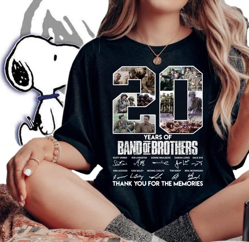 20 Years Of Band Of Brothers Thank You For The Memories t-shirt woman shirt