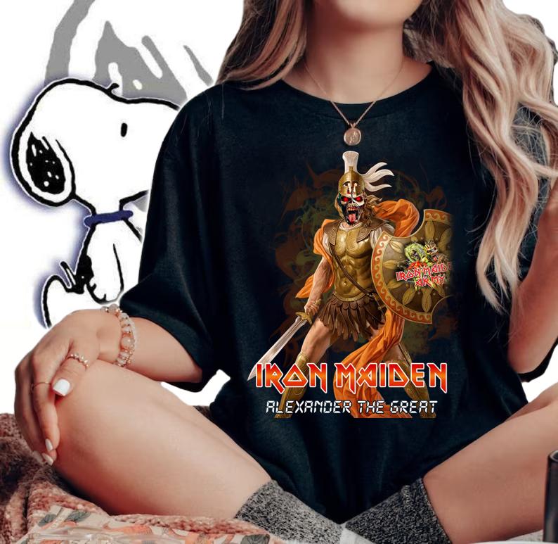 Iron Maiden Alexander the great t-shirt woman shirt