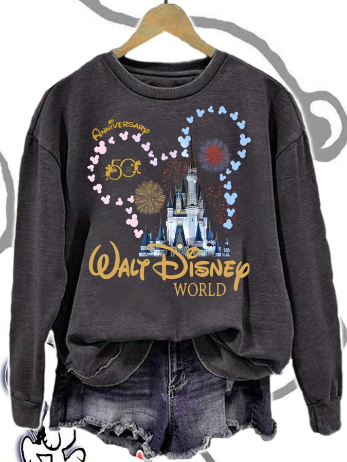 50th Anniversary Walt Disney World Fireworks Mickey Mouse Disneyland t-shirt sweatshirt