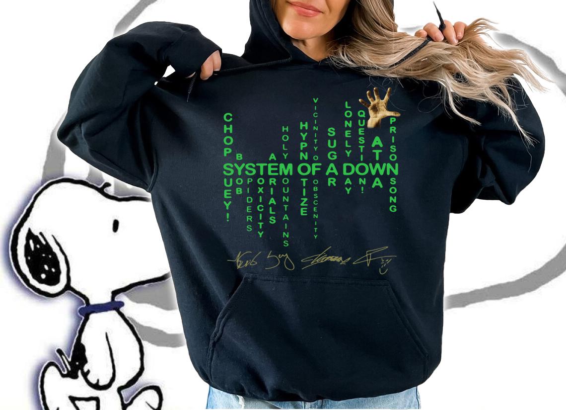 Premium Matrix System of a down t-shirt hoodie
