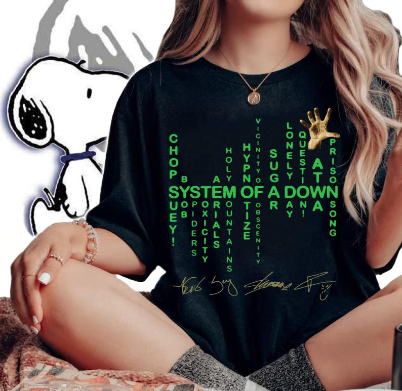 Premium Matrix System of a down t-shirt woman shirt