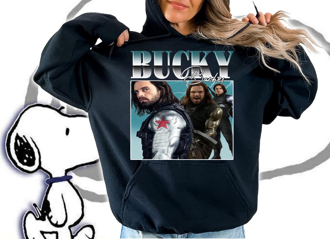 Bucky Barnes Shirt, Sebastian Stan Raptee Retro Aesthetic t-shirt hoodie