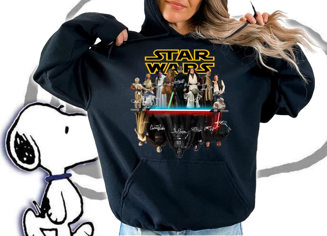 Star Wars all characters signed t-shirt hoodie
