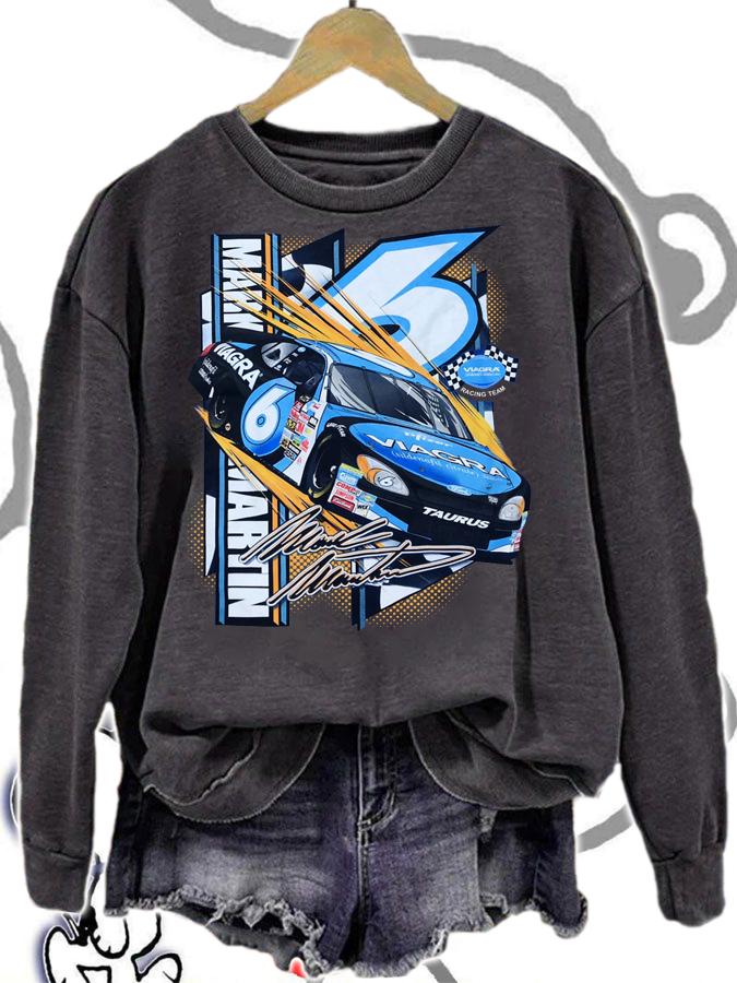 Mark martin #6 viagra ford taurus signature t-shirt sweatshirt