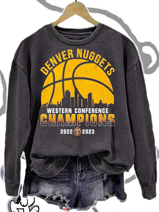 Denver Nuggets 2022-2023 Western Conference Champions city t-shirt sweatshirt