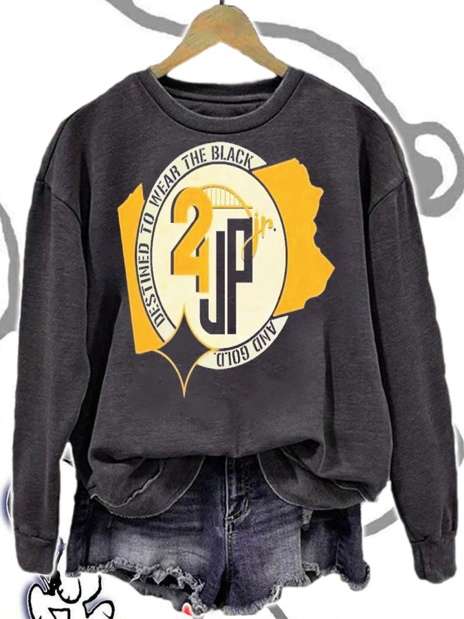 Destined to wear the black and gold t-shirt sweatshirt