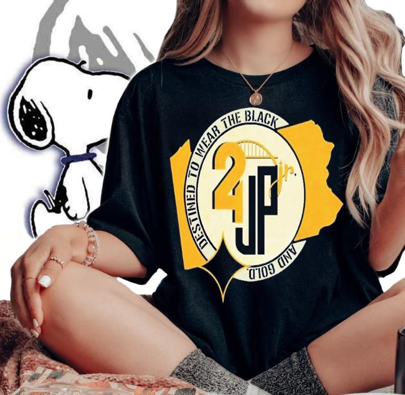 Destined to wear the black and gold t-shirt woman shirt