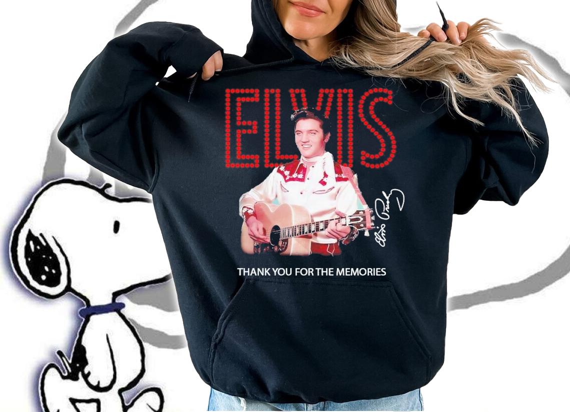 Elvis thank you for the memories signature t-shirt hoodie