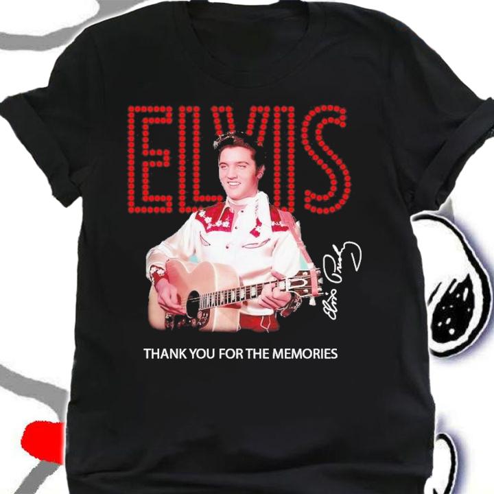 Elvis thank you for the memories signature t-shirt shirt