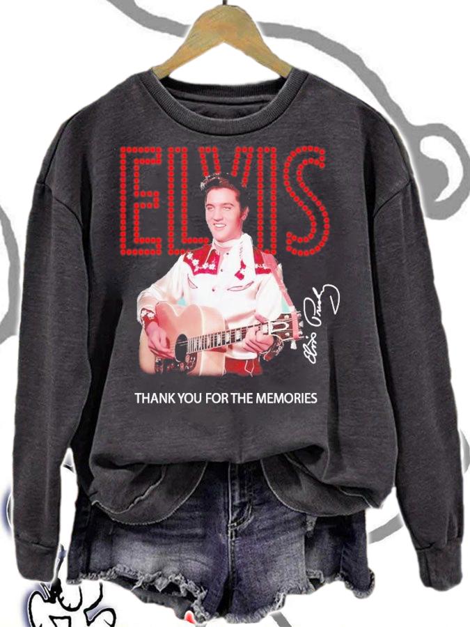 Elvis thank you for the memories signature t-shirt sweatshirt