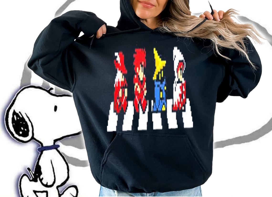 Final Fantasy Abbey Road 8-bit t-shirt hoodie