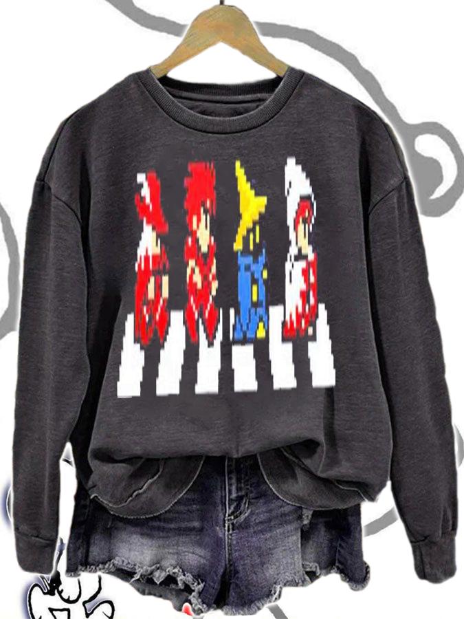 Final Fantasy Abbey Road 8-bit t-shirt sweatshirt