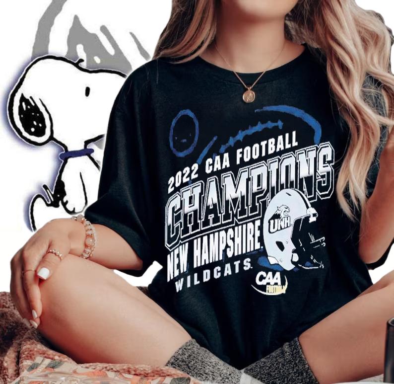 2022 CAA Football Champions New Hampshire Wildcats shirt t-shirt woman shirt