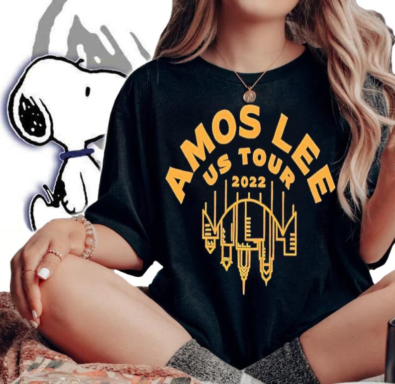 Amos Lee US Tour 2022 shirt t-shirt woman shirt