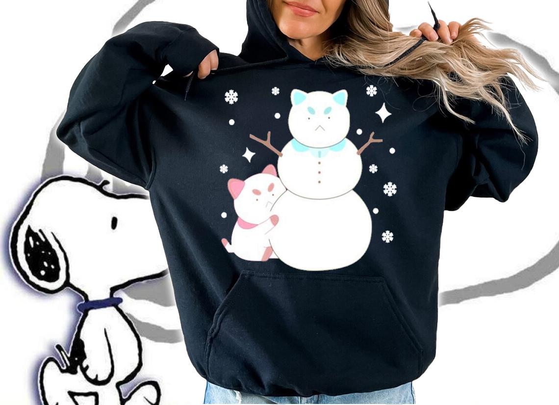 Bee And Puppycat Snowman Shirt t-shirt hoodie