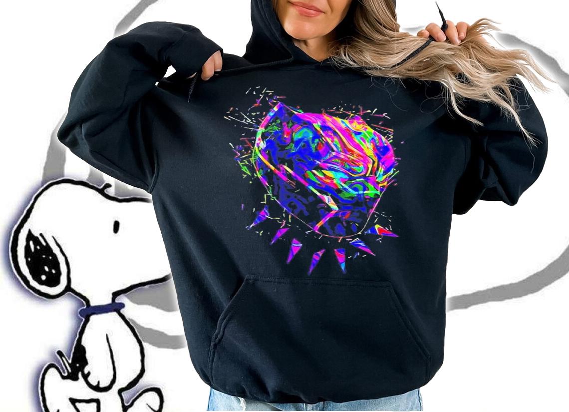 Black Panther Neon Panther shirt t-shirt hoodie
