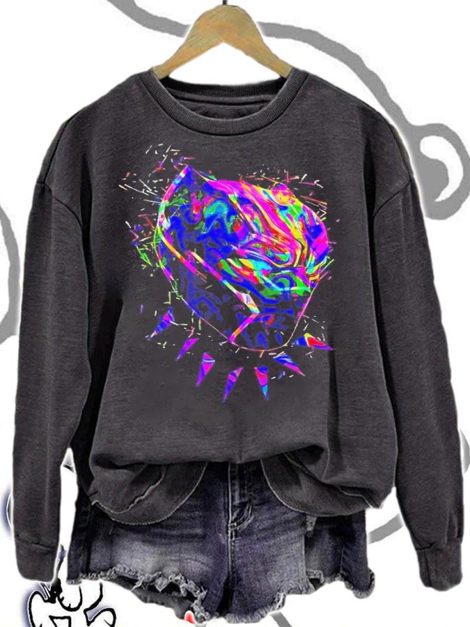 Black Panther Neon Panther shirt t-shirt sweatshirt