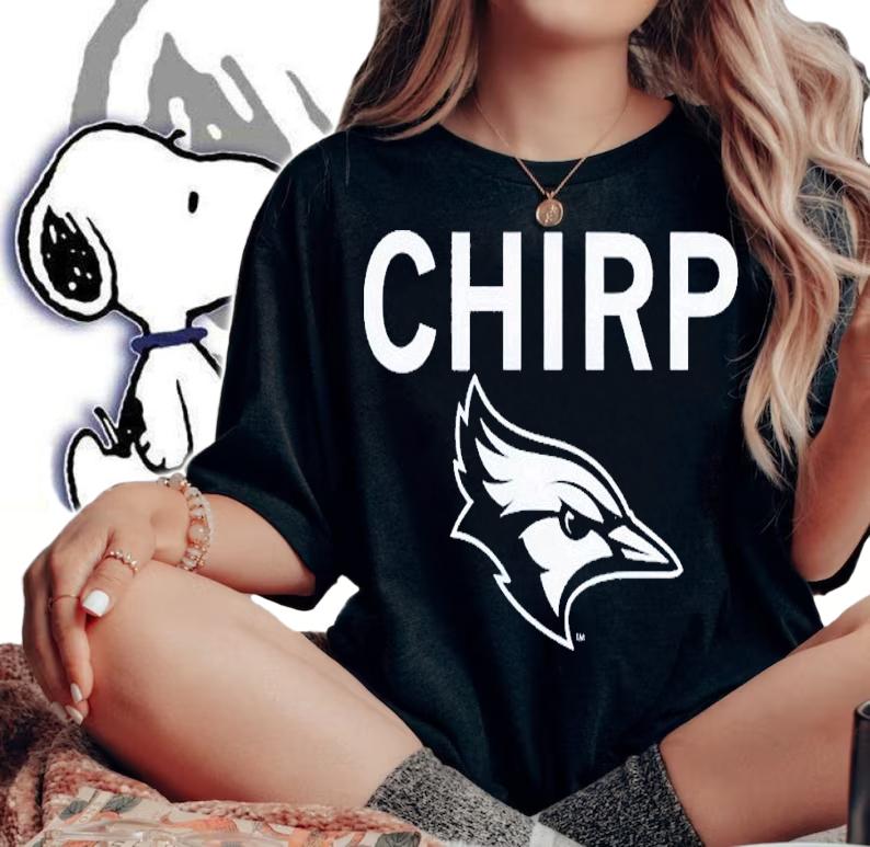Bluejays Chirp logo shirt t-shirt woman shirt