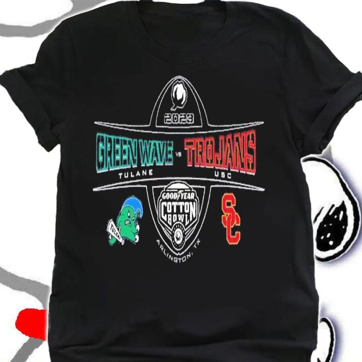 2023 Cotton Bowl Green Wave Tulane vs Trojans USC Arlington TX shirt t-shirt shirt