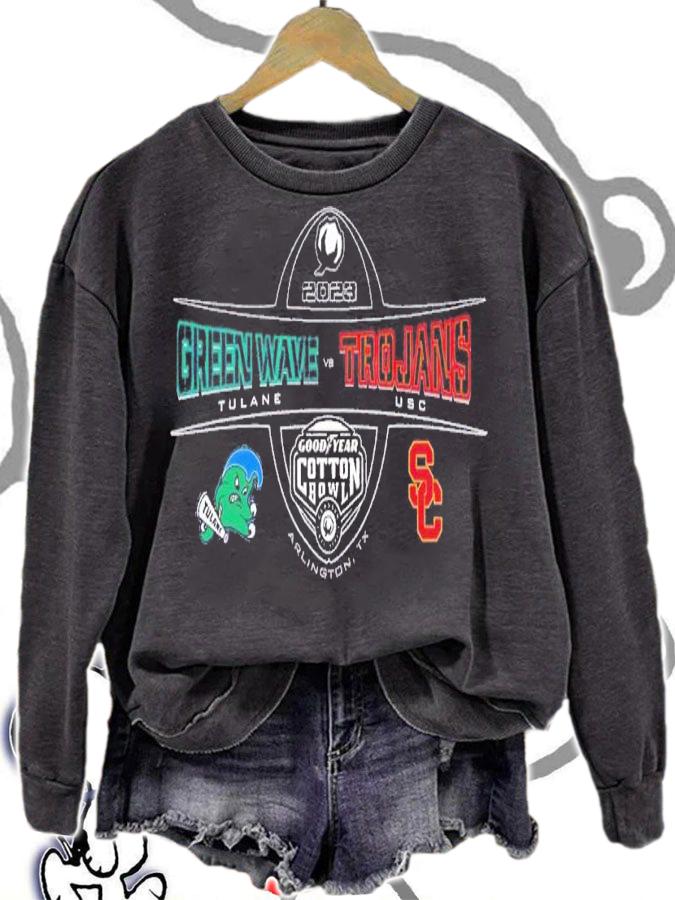 2023 Cotton Bowl Green Wave Tulane vs Trojans USC Arlington TX shirt t-shirt sweatshirt