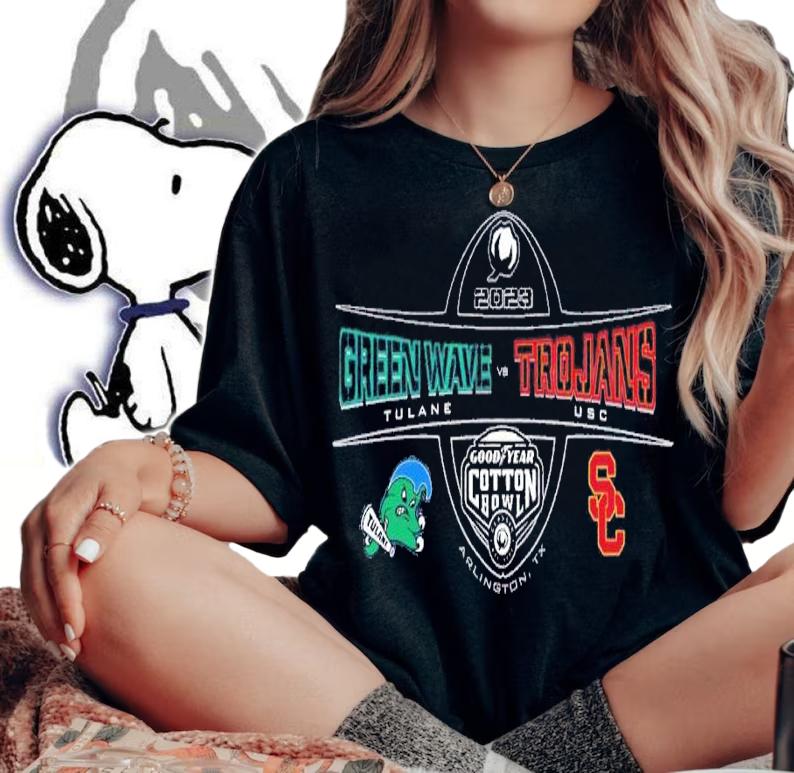 2023 Cotton Bowl Green Wave Tulane vs Trojans USC Arlington TX shirt t-shirt woman shirt
