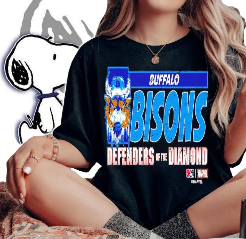 Buffalo Bisons Marvel's Defenders of the Diamond Dotd shirt t-shirt woman shirt