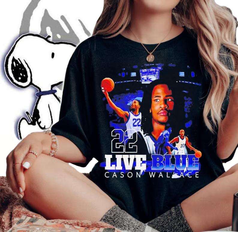 Cason Wallace Live Blue shirt t-shirt woman shirt