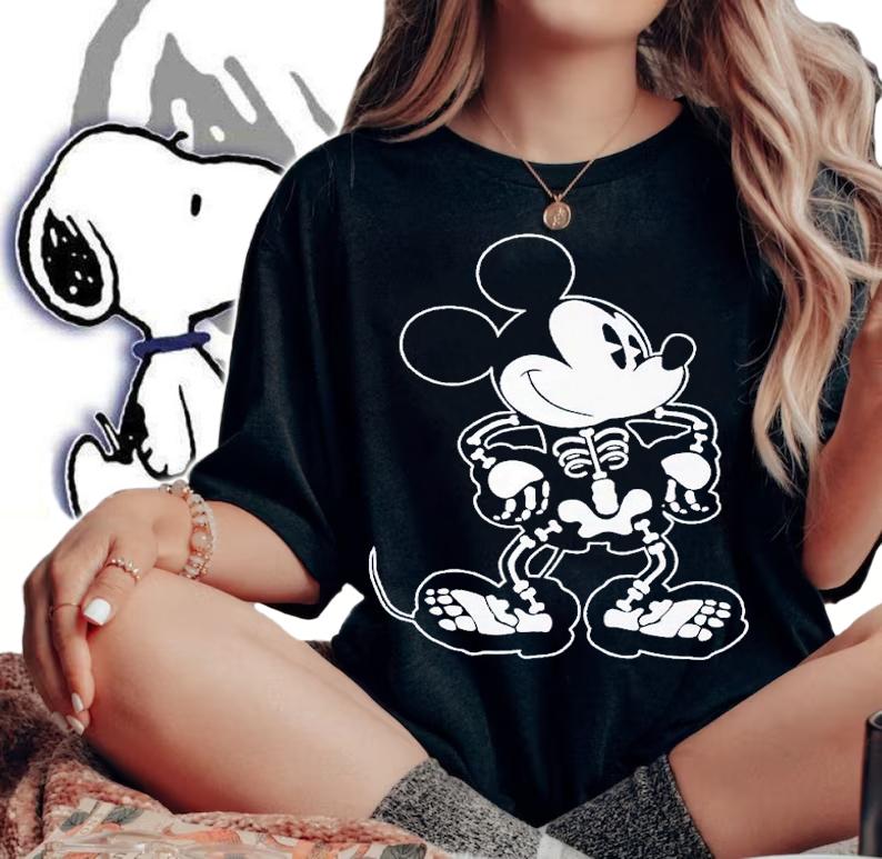 Mickey Mouse Skeleton shirt t-shirt woman shirt