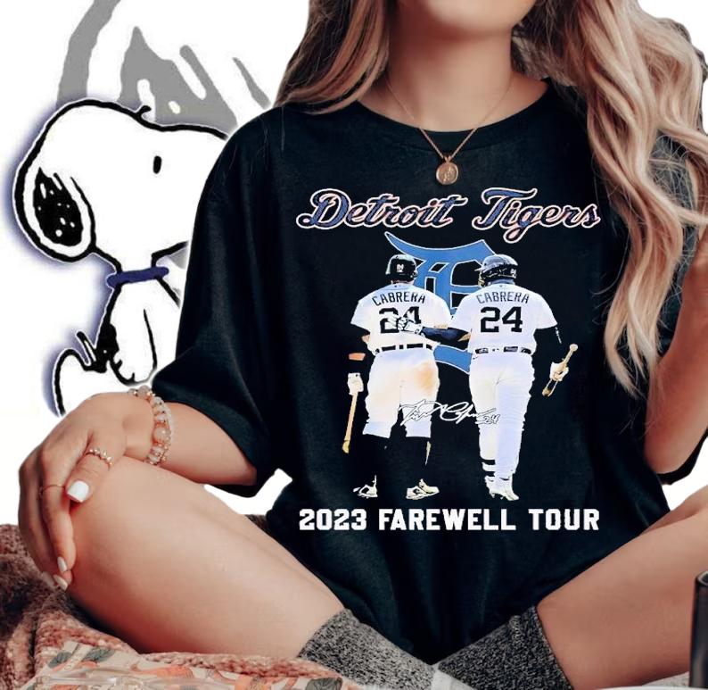 Miguel Cabrera Detroit Tiger 2023 farewell tour shirt t-shirt woman shirt