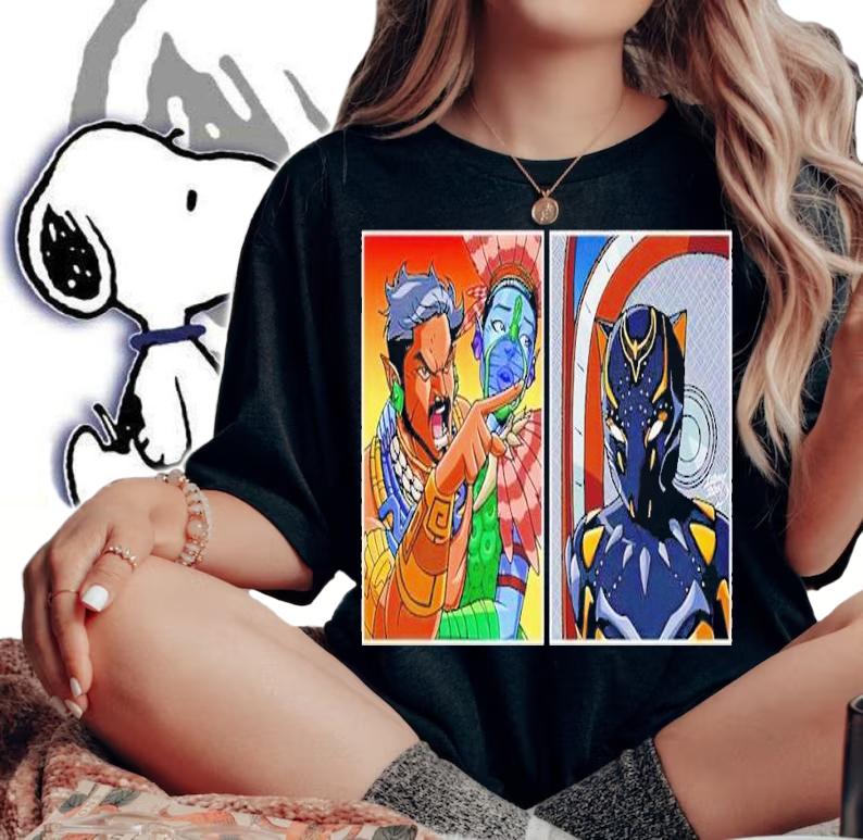 Namor yelling at Shuri Black Panther shirt t-shirt