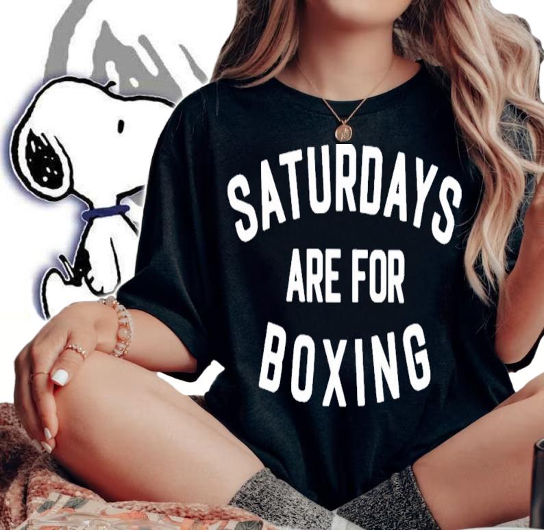 Blonde Bomber Saturdays Are For Boxing T-Shirt t-shirt