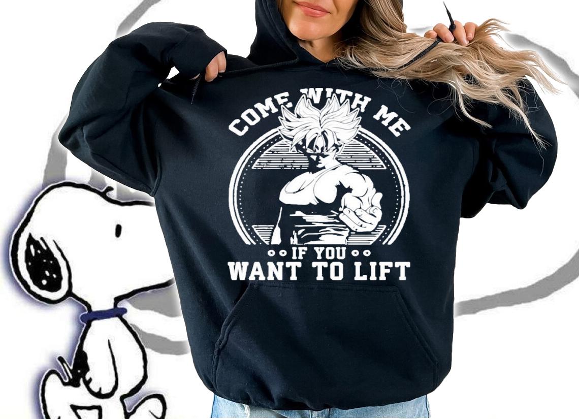 Come With Me If You Want To Lift Anime Workout Dragon Ball Shirt t-shirt