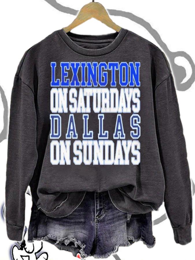 Lexington on Saturdays Dallas on Sundays shirt t-shirt