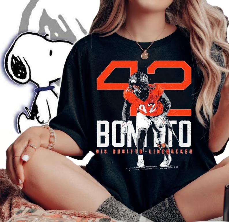 Nik Bonitto Denver Bold Number Football Shirt t-shirt