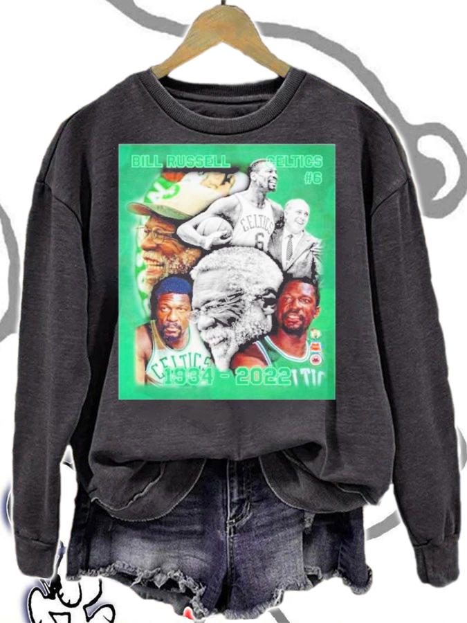 RIP Bill Russell 1934-2022 Boston Celtics #6 Shirt t-shirt