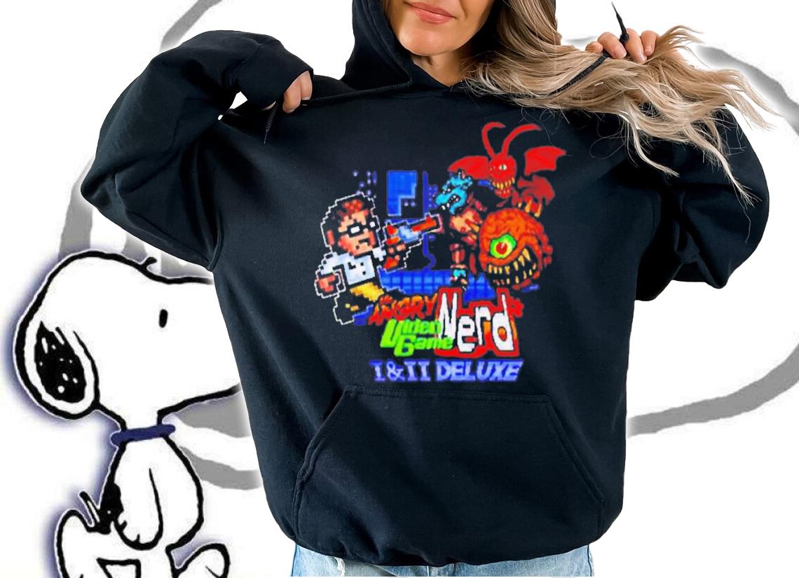 Angry Video Game Nerd 1 And 2 Deluxe T-Shirt t-shirt