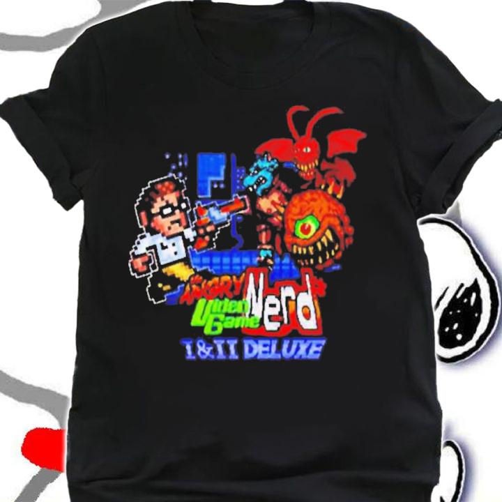Angry Video Game Nerd 1 And 2 Deluxe T-Shirt t-shirt