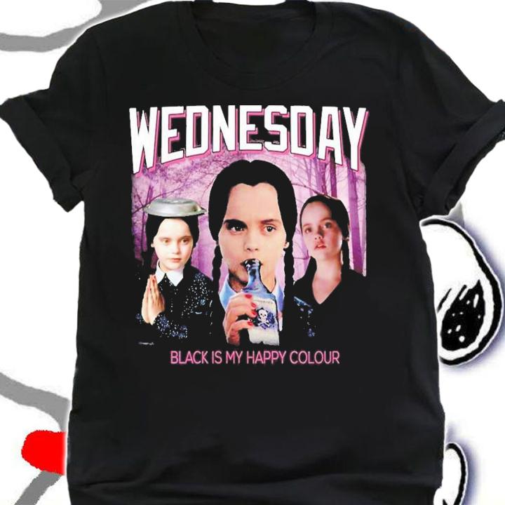 Black Is My Happy Color The Addams Family T-Shirt t-shirt shirt