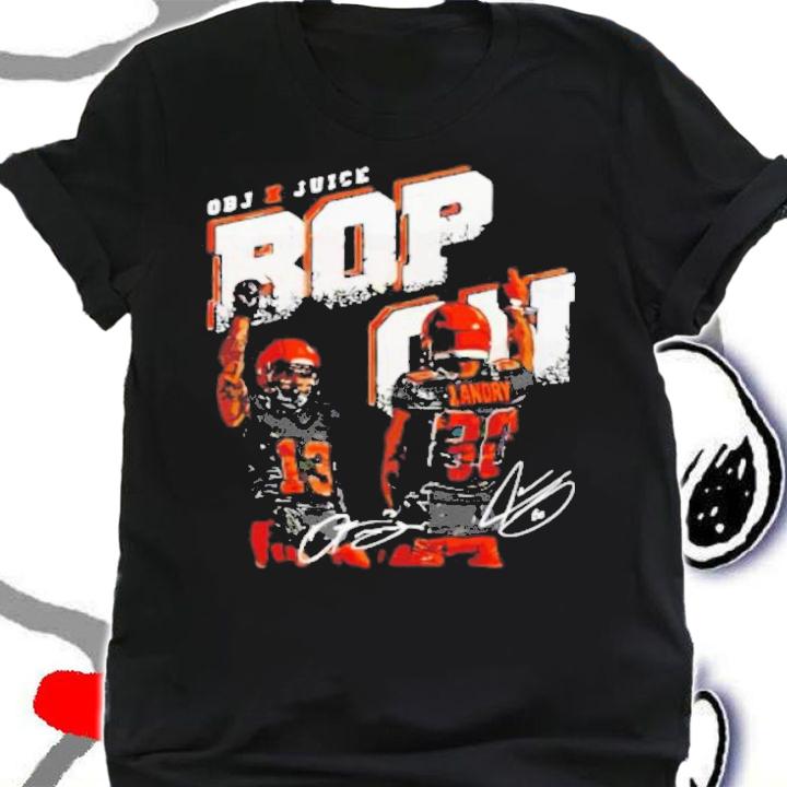 Bop On OBJ Juice Odell Beckham Jr Signature T-Shirt t-shirt shirt