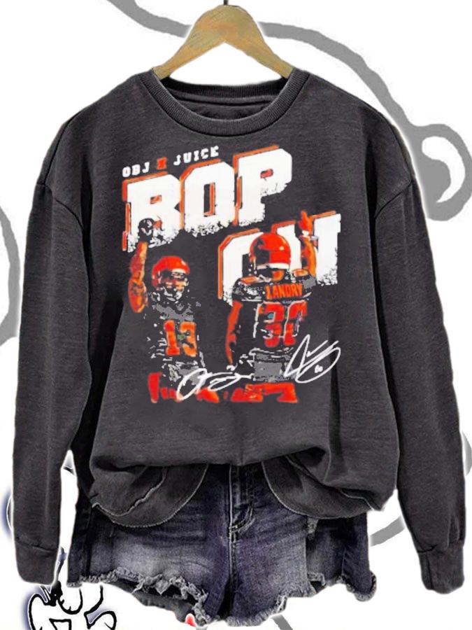 Bop On OBJ Juice Odell Beckham Jr Signature T-Shirt t-shirt sweatshirt