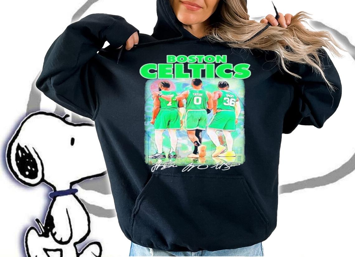 Boston Celtics Al Smart Jaylen Brown And Jayson Tatum NBA Finals Signatures Shirt t-shirt hoodie