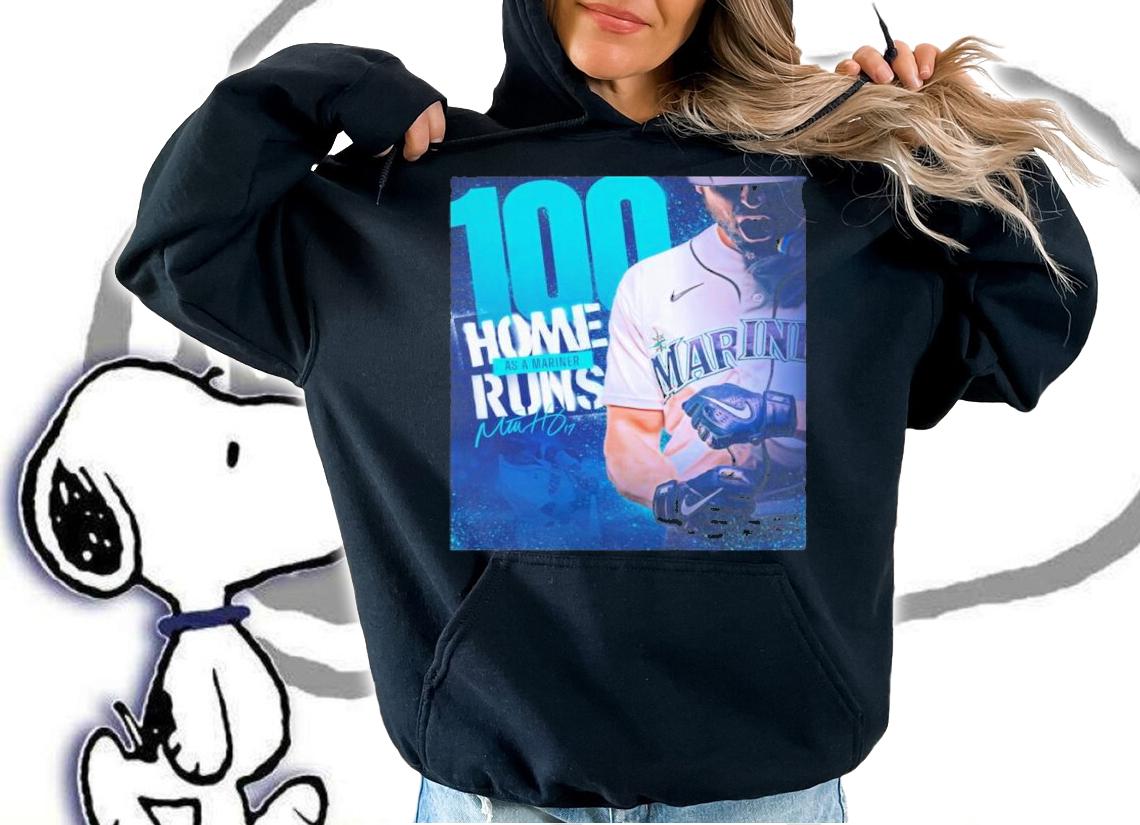 Seattle Mariners Mitch Haniger 100 Home Runs As A Mariner Signatures Shirt t-shirt