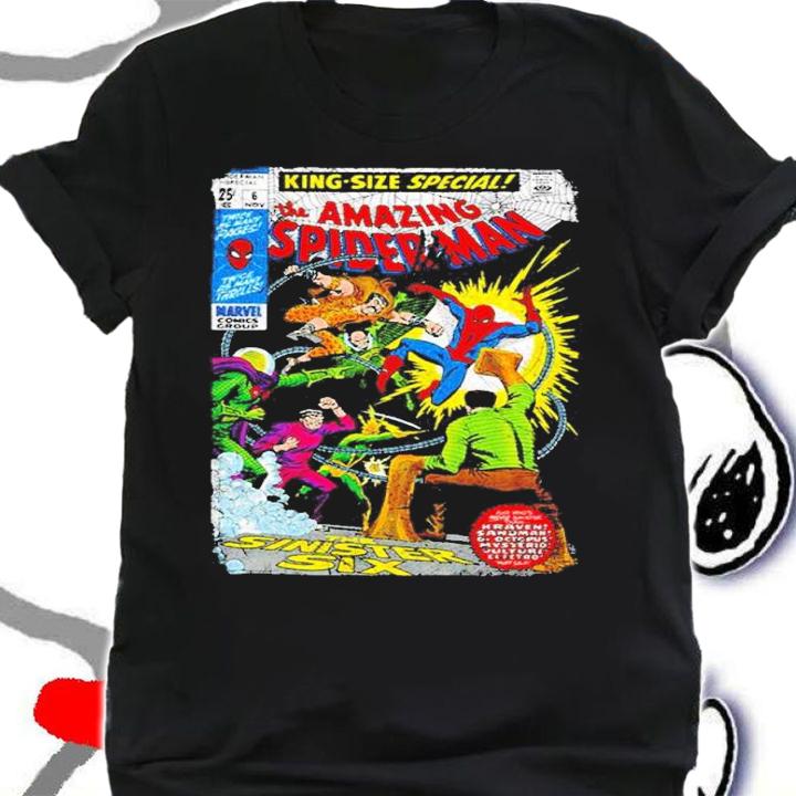 Spider-Man Sinister Six Comic Rerto shirt t-shirt