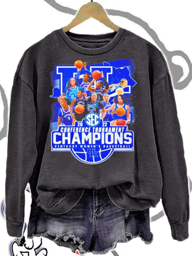 SWEC 2022 Conference Tournament Champions Kentucky Women's Basketball shirt t-shirt sweatshirt