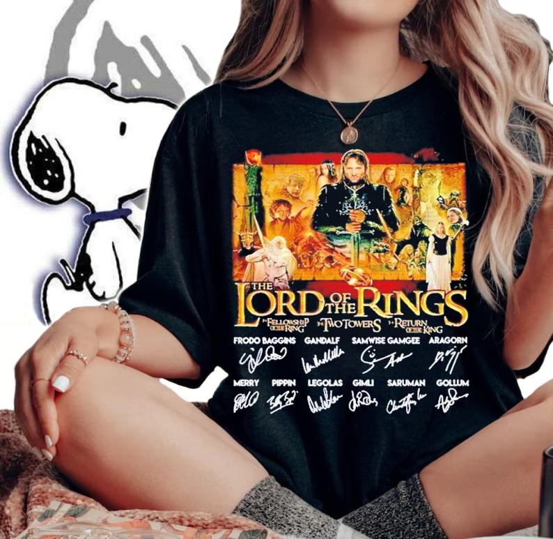 The Lord of the Rings signatures shirt t-shirt woman shirt