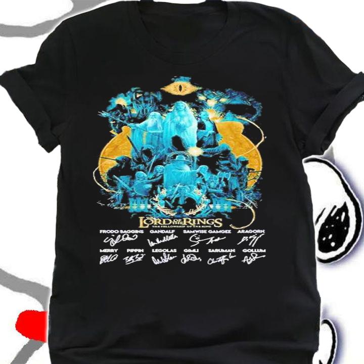 The Lord of the Rings The Fellowship of the Ring signatures shirt t-shirt shirt