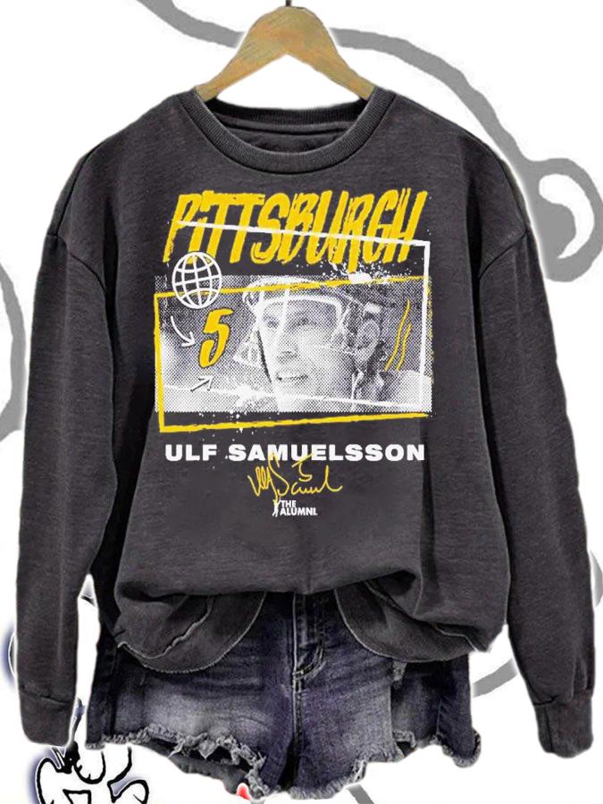 Ulf Samuelsson Pittsburgh Tones Hockey Signature Shirt t-shirt